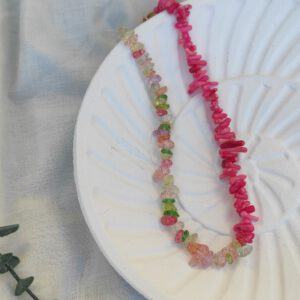 Collar Ibiza rosa-multicolor