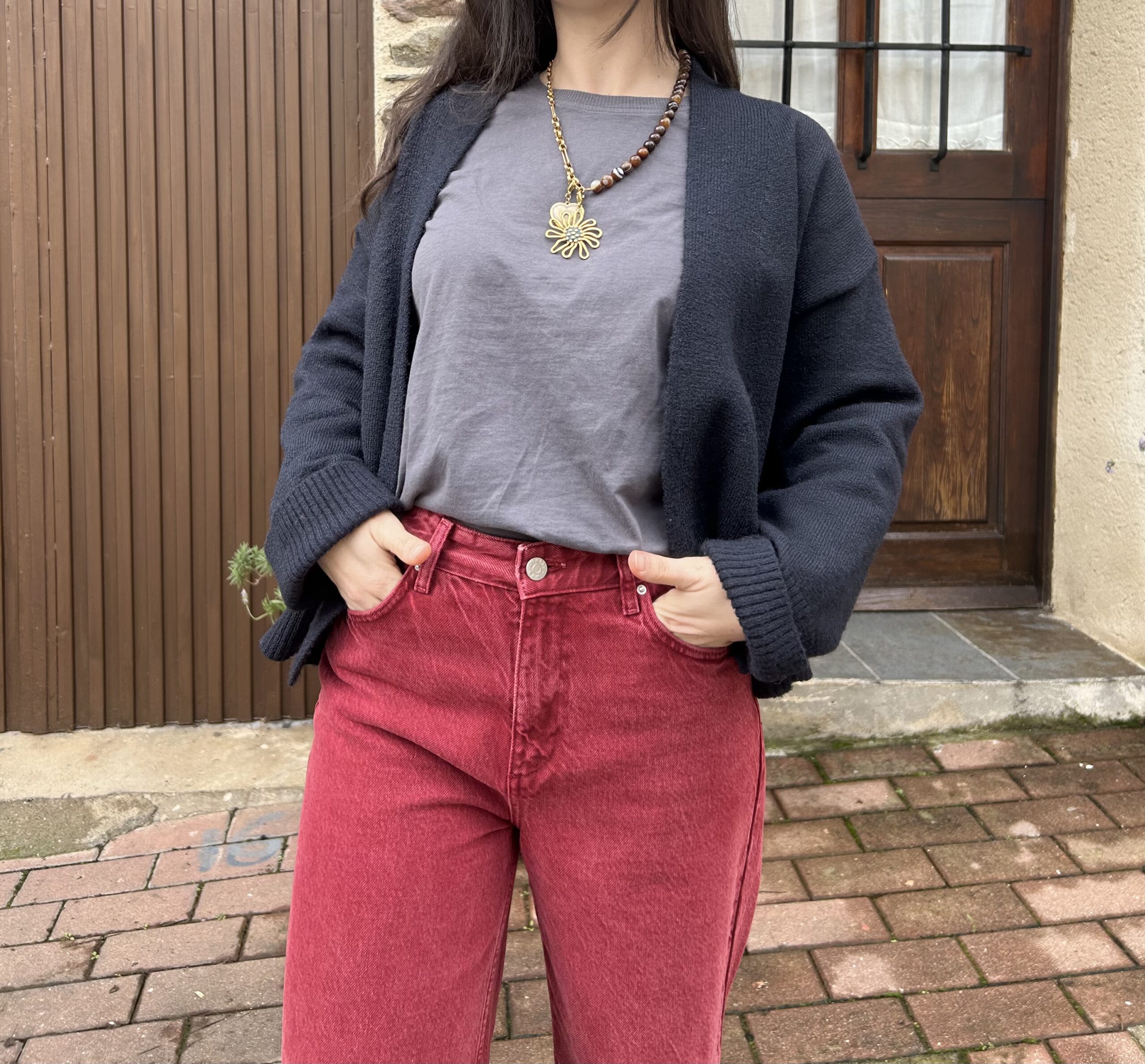 Collar Marrón combinado