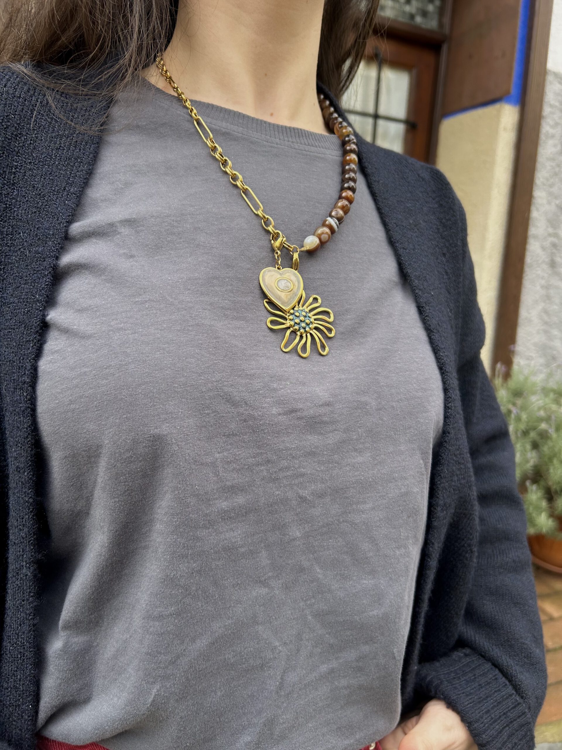 Collar Marrón combinado - Imagen 2