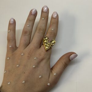 Anillo Corazón gigante