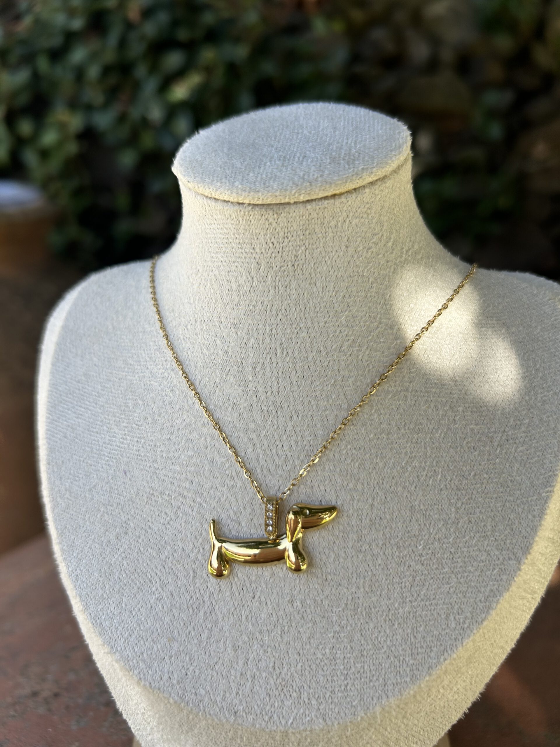 Collar Perro Salchicha dorado - Imagen 3