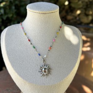 Collar esmaltado Sol