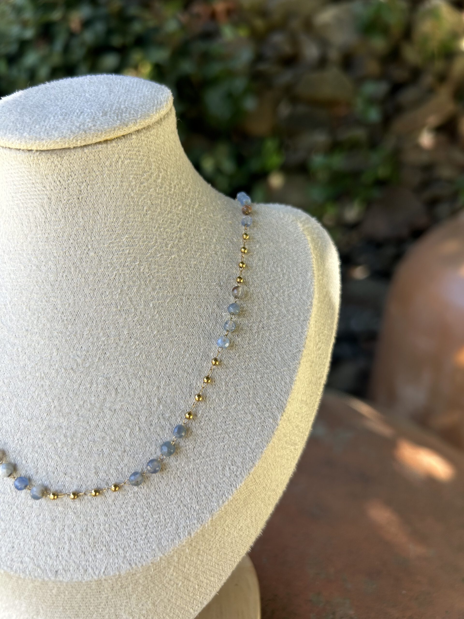 Collar mini crystal azulado - Imagen 3